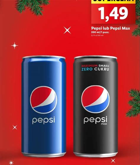 Promocja Pepsi Lub Pepsi Max Ml Lidl