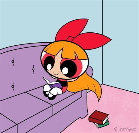 Blossom Reading by *GeoffNET on deviantART | Powerpuff girls wallpaper ...