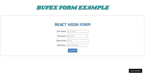 React Hook Form Validation Yup Codesandbox