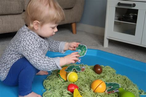 The Very Hungry Caterpillar Tuff Spot An Eyfs Sensory Activity