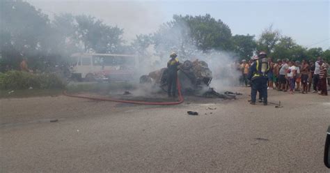 Una Ni A Muere Tras Volcarse E Incendiarse Un Auto En Carretera De La