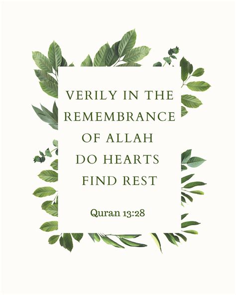 Verily In The Remembrance Of Allah Do Hearts Find Rest Islamic Home