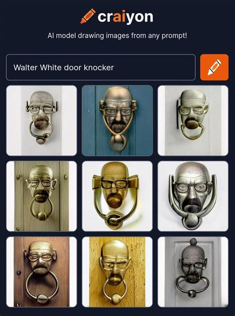 Walter White Door Knocker Dall E Mini Craiyon Know Your Meme