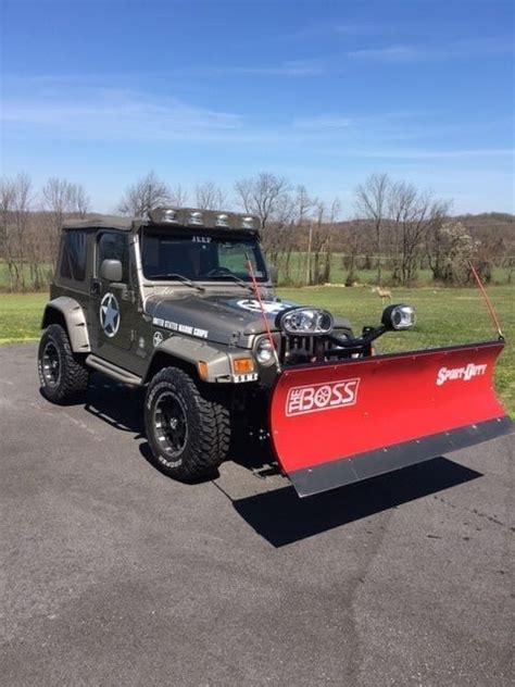 2006 JEEP WRANGLER LIFTED W/ BOSS SNOW PLOW - 1J4FA39S06P718865