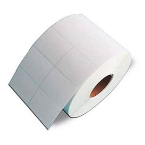 White Chromo Paper X Mm Barcode Label Roll Gsm Gsm At