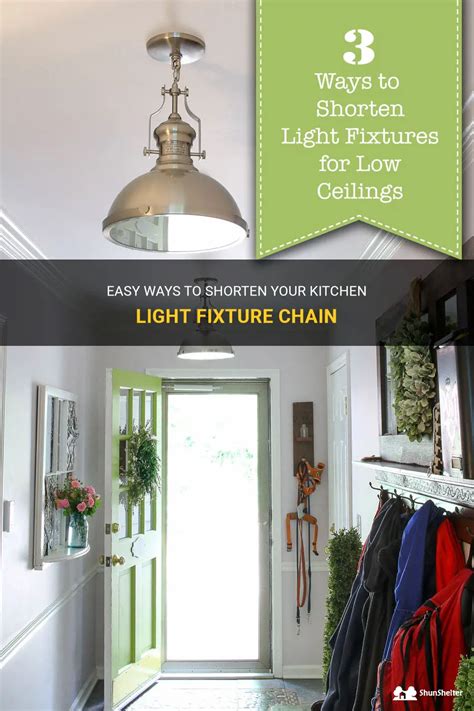 Easy Ways To Shorten Your Kitchen Light Fixture Chain Shunshelter