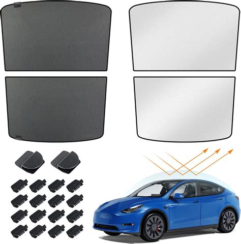 Amazon SUMK Sunroof Sunshade For Tesla Model Y 4pcs Glass Roof