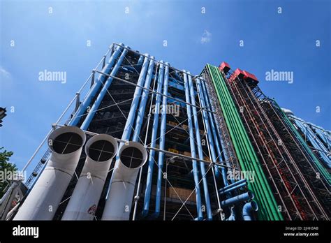 Paris France May 2022 View Of Centre Georges Pompidou 1977and