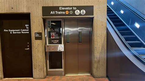 East Falls Church Metro Elevator With A Train Ride YouTube