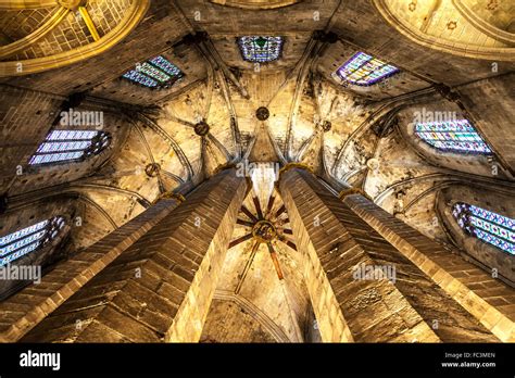 Gothic church interior Stock Photo - Alamy