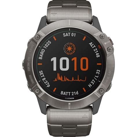 Zegarek Garmin Fenix 6X PRO Solar Tytan z bransoletą 010 02157 24 9