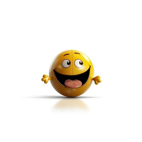 Emoji Amarillo Con Cara Feliz Y Sonriente Foto Premium