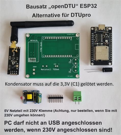 openDTU AHOY DTU Hoymiles für HM Serie