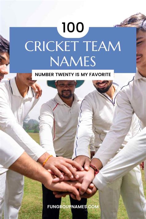 100 Creative Cricket Team Names