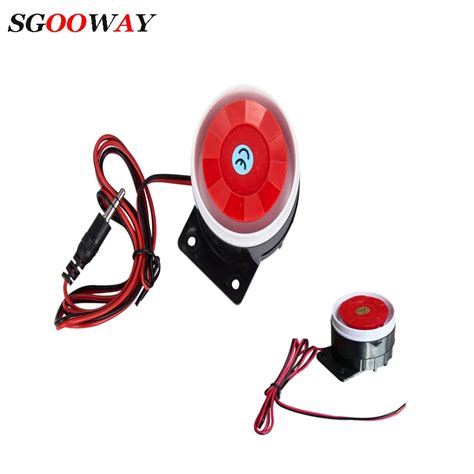 Sgooway Super Loud Db Sound Alarm System Compact Dc V V Indoor