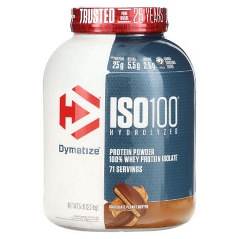 Dymatize Iso Hydrolyzed Whey Protein Isolate Chocolate Peanut