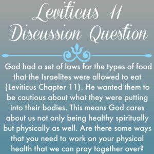 Good Morning Girls Resources Leviticus 11 15 Women Living Well