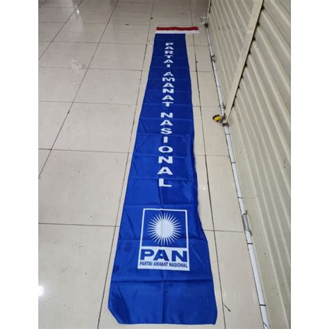 Jual Umbul Umbul Partai PAN Ukuran 3m X 50cm Shopee Indonesia