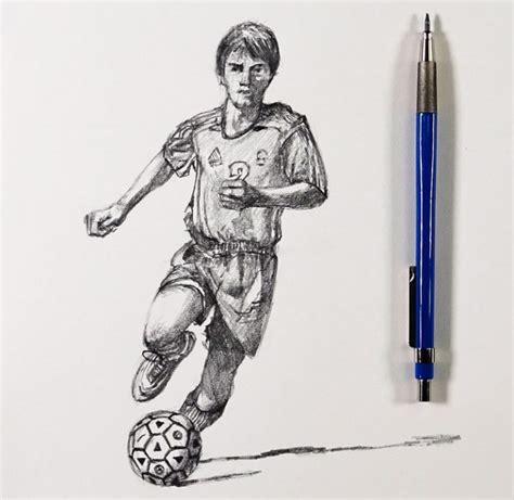 How to Sketch a Soccer Player - 30 Minute Drawing Exercise