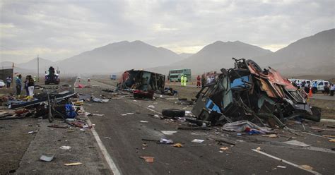 Dozens Killed In Multi Vehicle Crash In Peru The New York Times