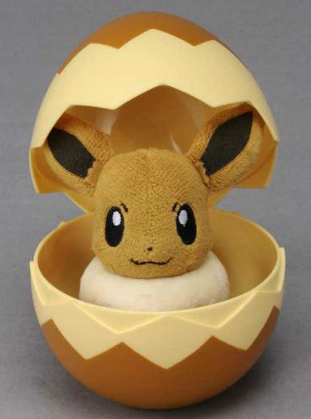 Pokemon Takara Tomy Eevee Baby Plush Toy In Egg