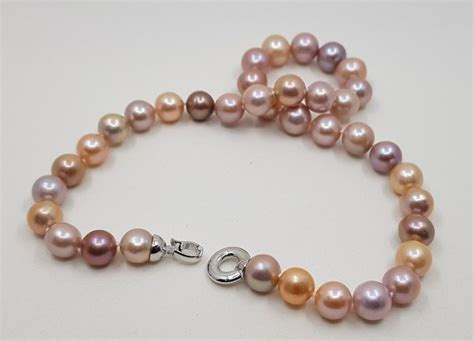 925 Silver - 10x12mm Round Edison Pearls - Necklace - Catawiki