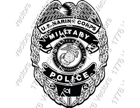 Usmc Marine Corps Military Police Badge Vector File Ai Eps Dxf 