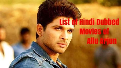 List Of Hindi Dubbed Movies Of Allu Arjun (15) » StarsUnfolded