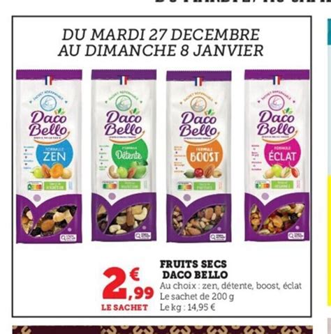 Promo Fruits Secs Saco Bello Chez Super U