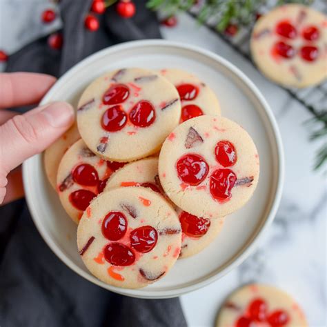 Easy Holiday Maraschino Cherry Shortbread Cookies Top In 24