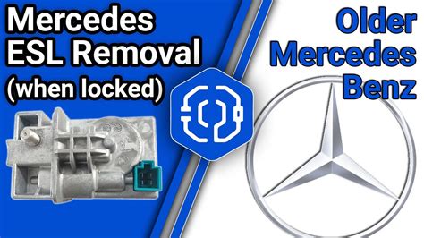 How To Remove A Stuck Esl Electronic Steering Lock Elv From Mercedes Benz Part 2 Youtube