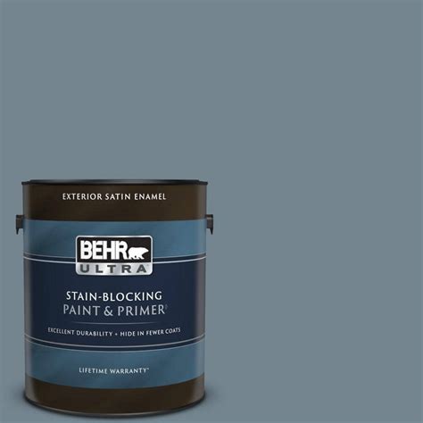 Behr Ultra Gal N Adirondack Blue Satin Enamel Exterior Paint