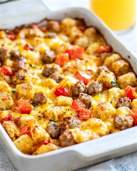 Overnight Everything Bagel Breakfast Casserole Recipe - LittleSpoonBites