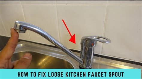 How To Fix Loose Kitchen Faucet Spout