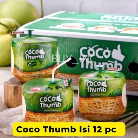 Jual Coco Thumb Isi 12 Pc Kelapa Muda Thailand Shopee Indonesia