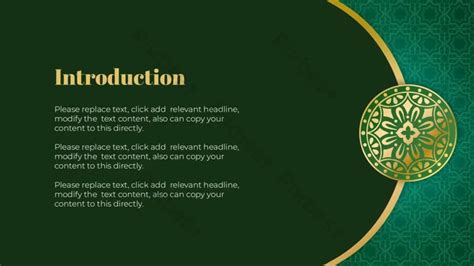 Theme Report Islamic Green PowerPoint | PPTX Template Free Download ...