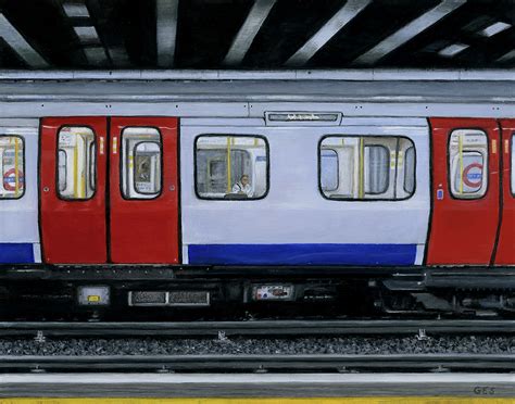 Tube Train, London, UK | Painting | Gary E. Smith | Oil Paintings