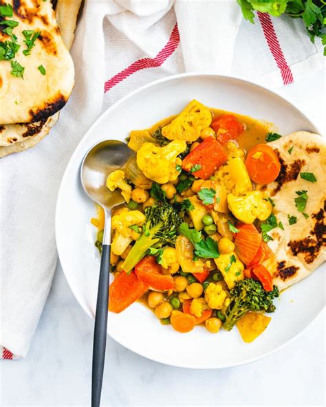 Curry de verduras fácil 30 minutos Una pareja de cocineros