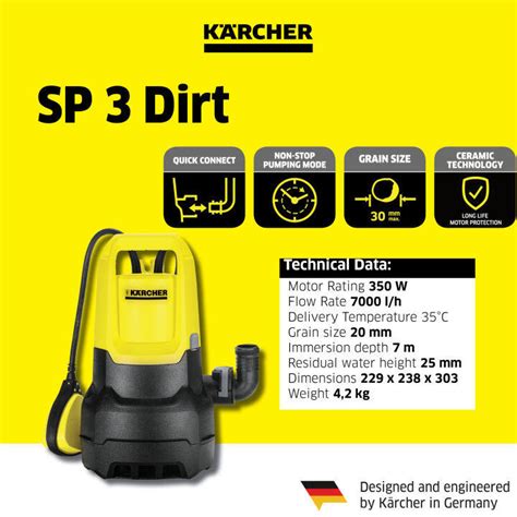 Karcher SP3 Dirt Submersible Pump | Lazada Indonesia