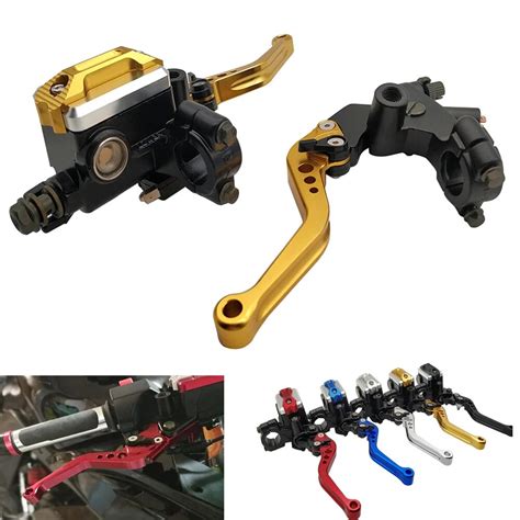 Motorcycle Brakes Clutch Levers Handlebar CNC Adjustable Reservoir Set