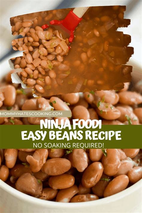 Ninja Foodi Beans No Soak Method Recipe Cooking Dried Beans Easy