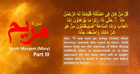 Surah Maryam Mary Th Chapter Of Quran Exegesis Part Iii