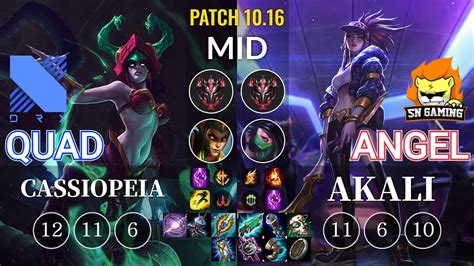 DRX Quad Cassiopeia Vs SN Angel Akali Mid KR Patch 10 16 YouTube