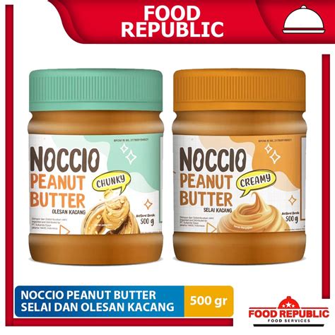 Jual Noccio Peanut Butter Creamy Chunky 500 Gr Selai Olesan Kacang