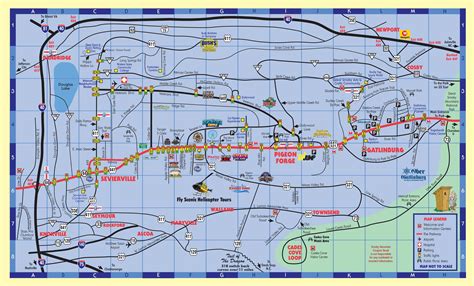 Smoky Mountain Area Map — Smoky Mountain Coupon Book