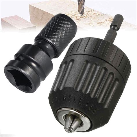 Square To Hex Shank Socket Adapter Convert W Keyless