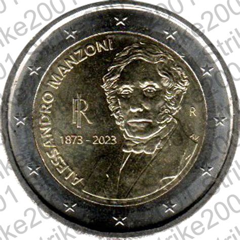 Italia 2 Euro Commemorativo 2023 Alessandro Manzoni Fior Di Conio