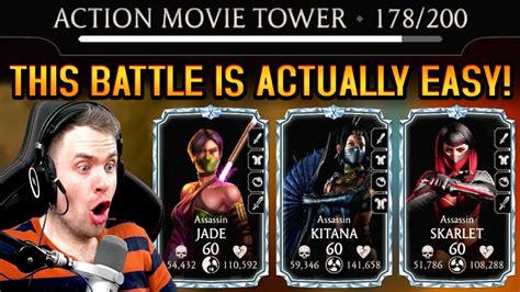 MK Mobile How To Beat Fatal Action Movie Tower Battle 178 First Try