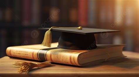 3d Render Of Graduation Cap Symbolizing Education And Academic