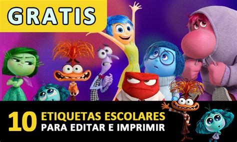 GRATIS Kit Escolar De INTENSAMENTE 2 Para Imprimir Ideas Para Imprimir